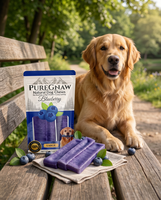 PureGnaw Himalayan Yak Chew — Blueberry