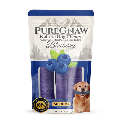 PureGnaw Himalayan Yak Chew — Blueberry