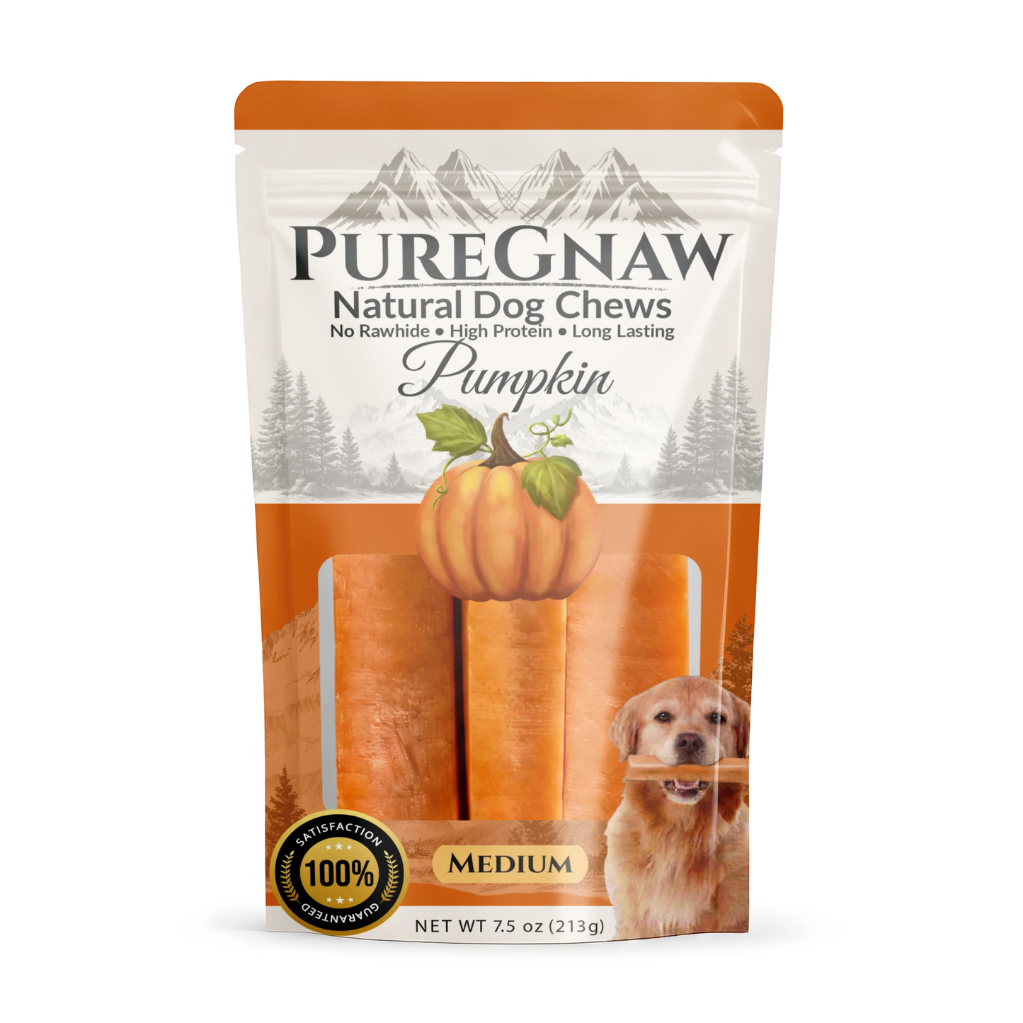 PureGnaw Himalayan Yak Chew — Pumpkin