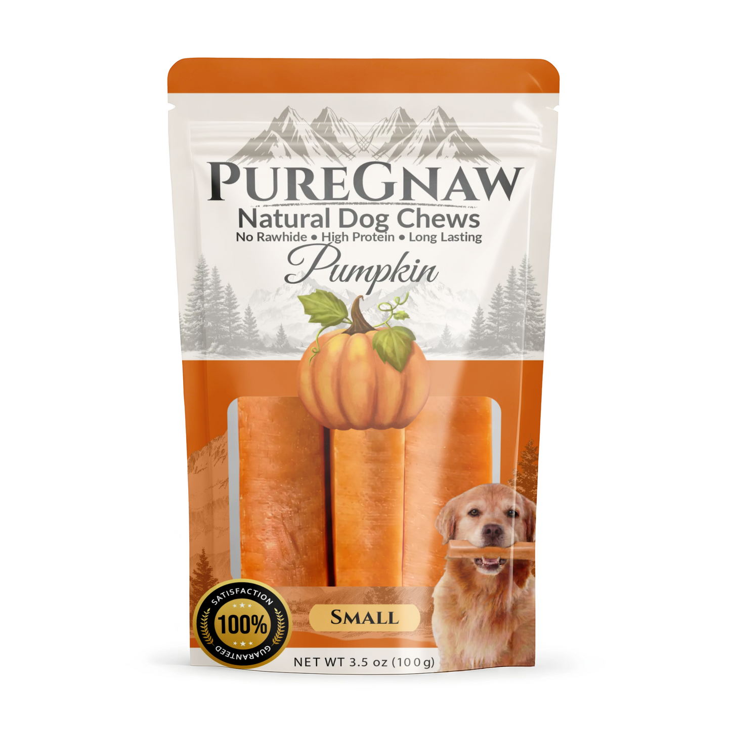 PureGnaw Himalayan Yak Chew — Pumpkin