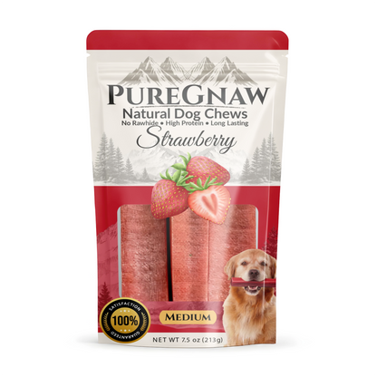 PureGnaw Himalayan Yak Chew — Strawberry