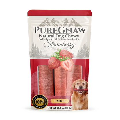 PureGnaw Himalayan Yak Chew — Strawberry
